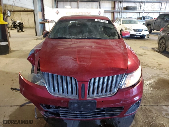 2010 Lincoln MKS w/EcoBoost with VIN 1LNHL9FT3AG602783, listed as a Copart auction lot 45983635 with 216,806 mi miles and Salvage Title. Bid and sale history available at carsss.com. Image 5.