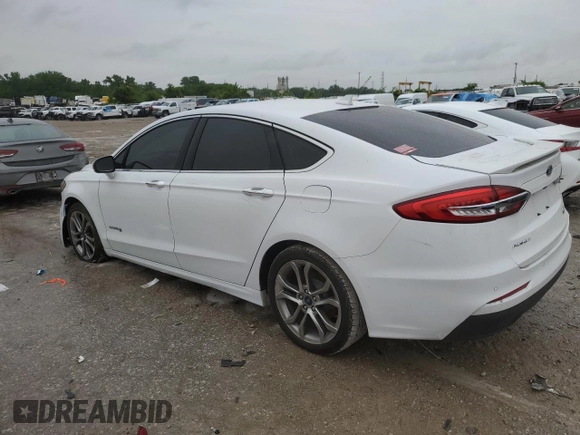2019 Ford Fusion Titanium with VIN 3FA6P0RU5KR179916, listed as a Copart auction lot 58552525 with 110,035 mi miles and Clean title. Bid and sale history available at DreamBid. Image 2.