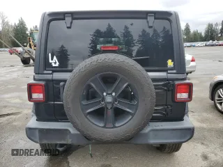 2021 Jeep Wrangler Unlimited Sport S with VIN 1C4HJXDG9MW671119, listed as a Copart auction lot 49351485 with 41,939 mi miles and Salvage Title. Bid and sale history available at DreamBid. Image 6.