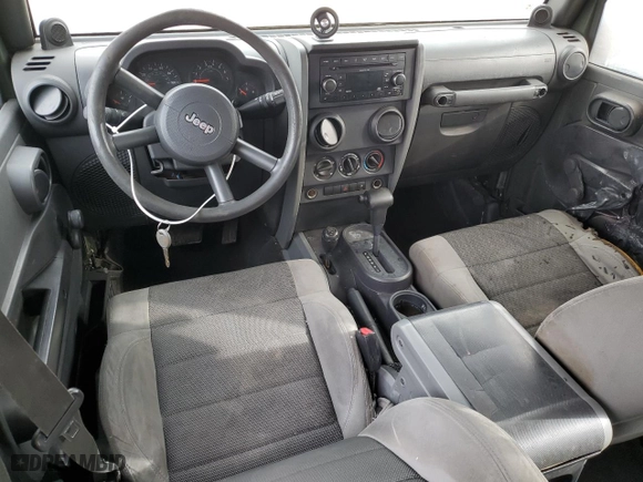 2007 Jeep Wrangler Unlimited X with VIN 1J4GA39197L181305, listed as a Copart auction lot 45928555 with 0 mi miles and Salvage Title. Bid and sale history available at carsss.com. Image 8.