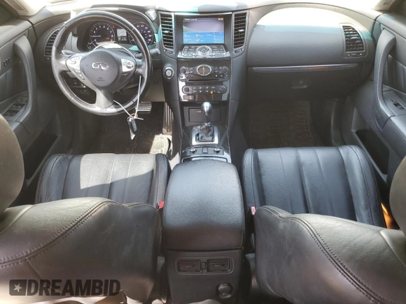 2013 Infiniti FX with VIN JN8CS1MW5DM173270, listed as a Copart auction lot 52174825 with 143,081 mi miles and Salvage Title. Bid and sale history available at carsss.com. Image 8.