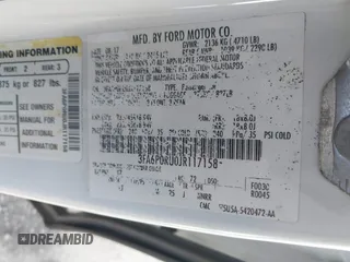 2018 Ford Fusion Titanium with VIN 3FA6P0RU0JR117158, listed as a IAAI auction lot 41435172 with 98,390 mi miles and . Bid and sale history available at DreamBid. Image 9.