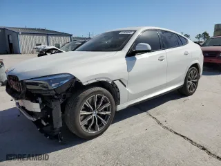 2020 BMW X6 xDrive40i with VIN 5UXCY6C00L9D45082, listed as a Copart auction lot 52588665 with 40,810 mi miles and Salvage Title. Bid and sale history available at carsss.com. Image 1.