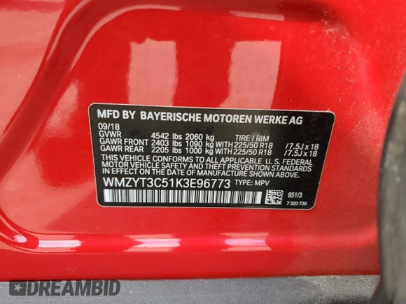 2019 MINI Countryman Cooper S with VIN WMZYT3C51K3E96773, listed as a Copart auction lot 78485634 with 49,491 mi miles and Salvage Title. Bid and sale history available at carsss.com. Image 13.