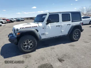 2021 Jeep Wrangler Unlimited Rubicon z VIN 1C4HJXFN0MW619972, wystawiony jako Copart lot #51962405 z przebiegiem 42 863 mil mil oraz Szkoda całkowita • Salvage title. Historia ofert i sprzedaży dostępna na DreamBid. Obrazek 1.