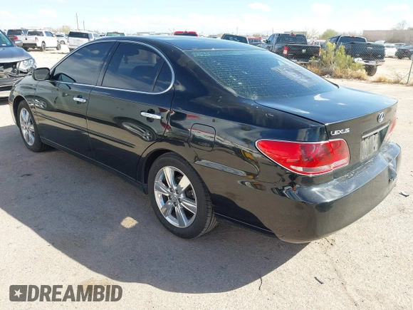 2005 Lexus ES 330 with VIN JTHBA30G255082455, listed as a IAAI auction lot 41796716 with 140,785 mi miles. Bid and sale history available at carsss.com. Image 3.