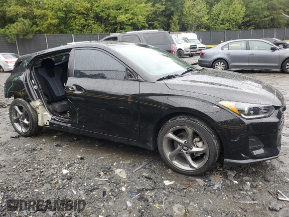 2021 Hyundai Veloster 2.0 Premium with VIN KMHTG6AFXMU032611, listed as a Copart auction lot 72994204 with 21,916 mi miles and Salvage Title. Bid and sale history available at carsss.com. Image 4.