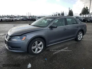 2013 Volkswagen Passat TDI SE w/Sunroof with VIN 1VWBN7A34DC151534, listed as a Copart auction lot 47893205 with 121,441 mi miles and Salvage Title. Bid and sale history available at carsss.com. Image 1.