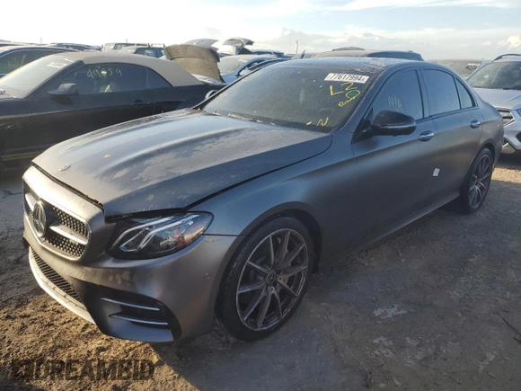 2019 Mercedes-Benz E-Class AMG E 53 with VIN WDDZF6BB9KA573568, listed as a Copart auction lot 77617994 with 0 mi miles and Non Repairable. Bid and sale history available at carsss.com. Image 1.