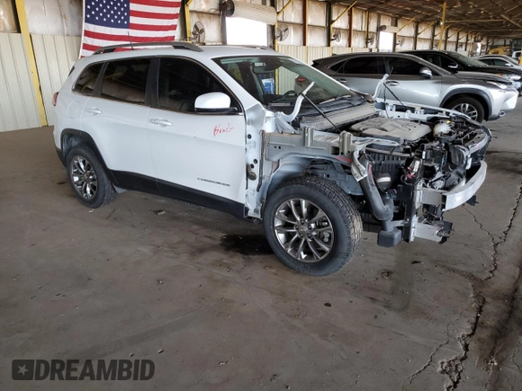 2020 Jeep Cherokee Altitude с VIN 1C4PJMLX9LD647974, выставлен на аукционе Copart как лот 55126625 с пробегом 24 967 миль миль и Списание • Salvage title. История ставок и продаж доступна на DreamBid. Изображение 4.