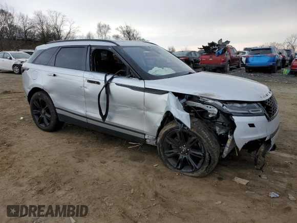 2019 Land Rover Range Rover Velar S with VIN SALYB2EXXKA234232, listed as a Copart auction lot 43691524 with 70,862 mi miles. Bid and sale history available at carsss.com. Image 4.