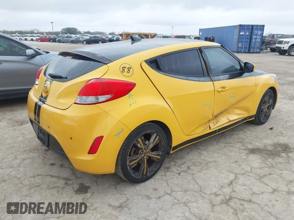 2013 Hyundai Veloster w/Black Int with VIN KMHTC6AD4DU167576, listed as a IAAI auction lot 41491479 with 90,033 mi miles and . Bid and sale history available at DreamBid. Image 4.