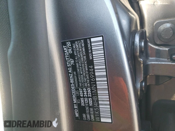 2021 Mercedes-Benz CLA 250 z VIN W1K5J4HB1MN169944, wystawiony jako Copart lot #45329265 z przebiegiem 36 900 mil mil oraz Szkoda całkowita • Salvage title. Historia ofert i sprzedaży dostępna na DreamBid. Obrazek 15.