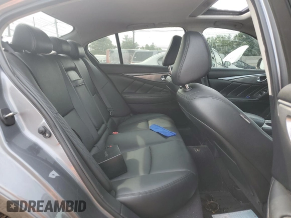 2015 Infiniti Q50 Premium with VIN JN1BV7ARXFM421115, listed as a Copart auction lot 60875545 with 84,549 mi miles and Salvage title. Bid and sale history available at DreamBid. Image 10.