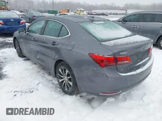 2017 Acura TLX with VIN 19UUB1F34HA001890, listed as a IAAI auction lot 41339623 with 64,434 mi miles. Bid and sale history available at carsss.com. Image 3.