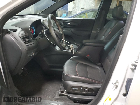 2023 Chevrolet Equinox RS with VIN 3GNAXWEG9PS110886, listed as a Copart auction lot 52318225 with 28,557 mi miles and Salvage title. Bid and sale history available at DreamBid. Image 7.