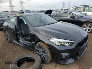 2020 BMW 2 Series 228i xDrive with VIN WBA73AK08L7F74933, listed as a Copart auction lot 43455985 with 37,814 mi miles and Salvage Title. Bid and sale history available at carsss.com. Image 4.