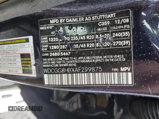 2010 Mercedes-Benz GLK 350 z VIN WDCGG8HBXAF299875, wystawiony jako Copart lot #58207195 z przebiegiem 151 597 mil mil oraz Szkoda całkowita • Salvage title. Historia ofert i sprzedaży dostępna na DreamBid. Obrazek 14.