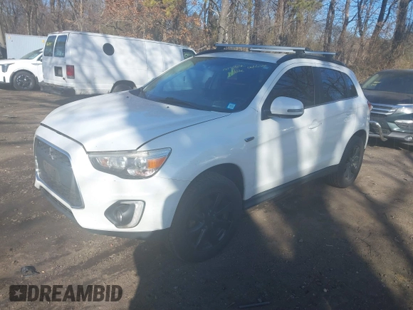 2015 Mitsubishi Outlander Sport 2.4 GT with VIN 4A4AR4AW2FE032859, listed as a IAAI auction lot 41688091 with 200,394 mi miles. Bid and sale history available at carsss.com. Image 2.