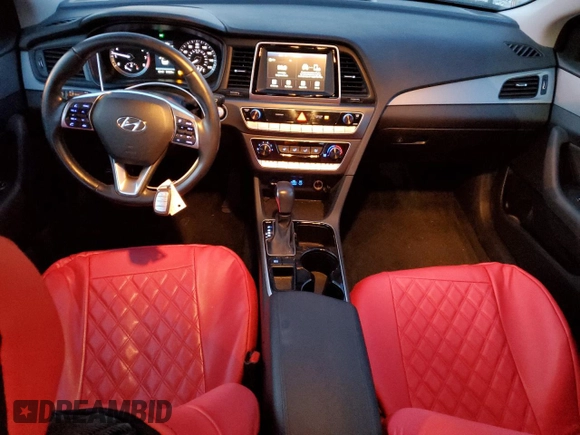 2018 Hyundai Sonata Sport Plus with VIN 5NPE34AF3JH628985, listed as a Copart auction lot 84901014 with 81,049 mi miles and Salvage Title. Bid and sale history available at DreamBid. Image 8.