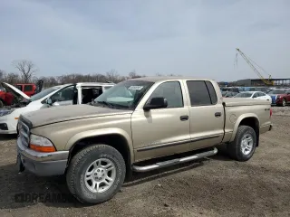 2004 Dodge Dakota SLT with VIN 1D7HG48N74S777684, listed as a Copart auction lot 49066395 with 213,419 mi miles and Salvage Title. Bid and sale history available at DreamBid. Image 1.