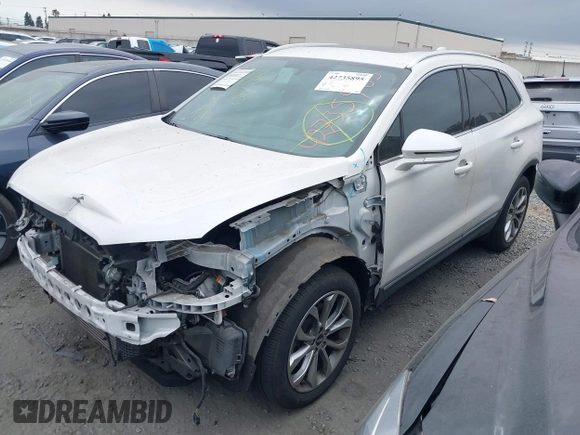 2019 Lincoln MKC Select with VIN 5LMCJ2C9XKUL17367, listed as a IAAI auction lot 42735895 with 57,624 mi miles and . Bid and sale history available at DreamBid. Image 2.