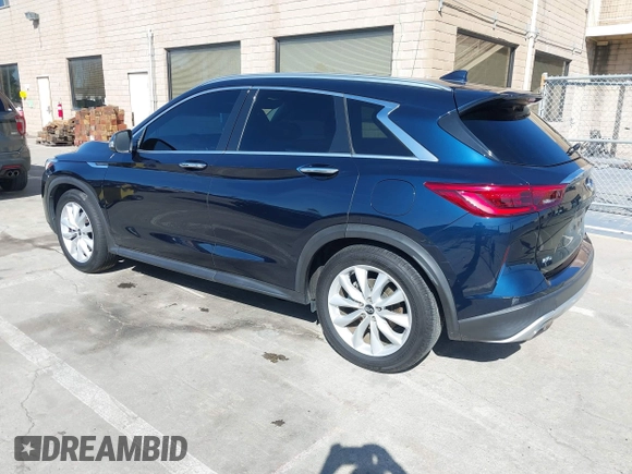 2019 Infiniti QX50 Essential with VIN 3PCAJ5M3XKF117723, listed as a IAAI auction lot 41549979 with 36,044 mi miles and . Bid and sale history available at DreamBid. Image 3.