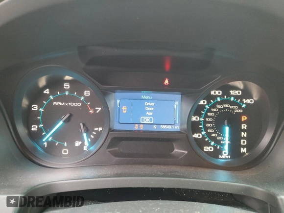 2015 Ford Explorer XLT with VIN 1FM5K8D83FGC59625, listed as a Copart auction lot 48740495 with 58,549 mi miles and Salvage Title. Bid and sale history available at carsss.com. Image 9.