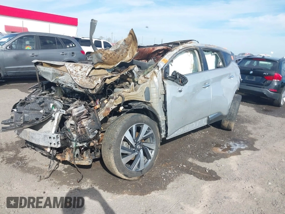 2017 Nissan Murano SL with VIN 5N1AZ2MH2HN160350, listed as a IAAI auction lot 41814946 with Not Provided miles and . Bid and sale history available at carsss.com. Image 2.