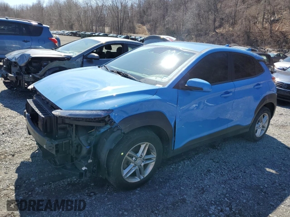 2022 Hyundai Kona SE with VIN KM8K2CAB3NU866257, listed as a Copart auction lot 50492495 with 87,763 mi miles and Salvage Title. Bid and sale history available at DreamBid. Image 1.