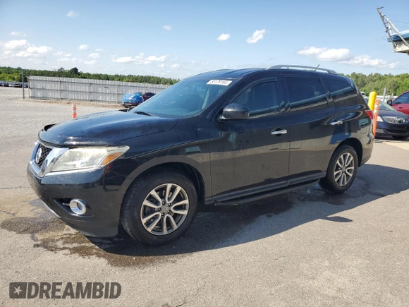 2015 Nissan Pathfinder SL with VIN 5N1AR2MN4FC648052, listed as a Copart auction lot 55129165 with 182,291 mi miles and Salvage title. Bid and sale history available at DreamBid. Image 1.