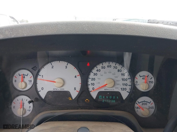 2007 Dodge Ram 2500 SLT with VIN 1D7KS28C57J501540, listed as a IAAI auction lot 41558961 with 249,238 mi miles. Bid and sale history available at carsss.com. Image 7.