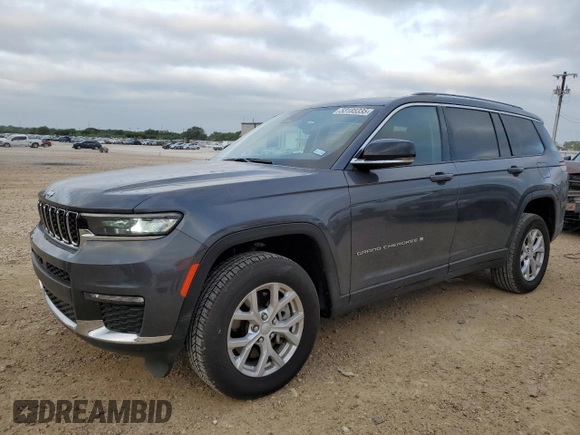 2023 Jeep Grand Cherokee Limited с VIN 1C4RJKBG4P8886474, выставлен на аукционе Copart как лот 53185335 с пробегом 32 553 миль миль и Чистый • Clean title. История ставок и продаж доступна на DreamBid. Изображение 1.
