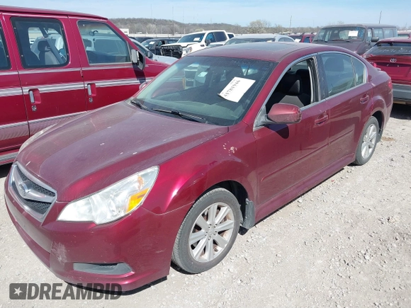 2012 Subaru Legacy 2.5i Premium with VIN 4S3BMCG62C3032296, listed as a IAAI auction lot 41781946 with 184,148 mi miles. Bid and sale history available at carsss.com. Image 2.