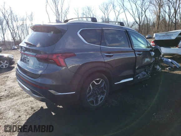 2021 Hyundai Santa Fe Hybrid Limited with VIN KM8S5DA18MU012948, listed as a Copart auction lot 80180013 with 24,942 mi miles. Bid and sale history available at carsss.com. Image 3.