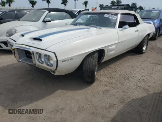 1969 Pontiac Firebird z VIN 223679N103361, wystawiony jako Copart lot #75553814 z przebiegiem 65 845 mil mil oraz Szkody całkowita. Historia ofert i sprzedaży dostępna na DreamBid. Obrazek 1.