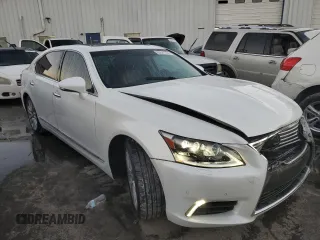 2014 Lexus LS 460 L with VIN JTHGL1EF3E5052370, listed as a Copart auction lot 80641254 with 69,493 mi miles and Salvage Title. Bid and sale history available at DreamBid. Image 4.