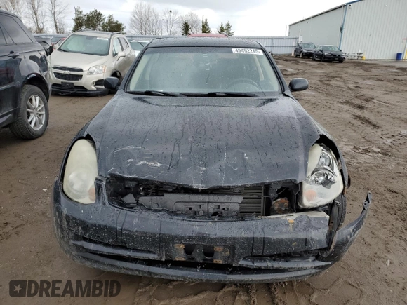 2004 Infiniti G35 w/Leather with VIN JNKCV51F54M704397, listed as a Copart auction lot 49492245 with Not Provided miles and Clean Title. Bid and sale history available at DreamBid. Image 5.