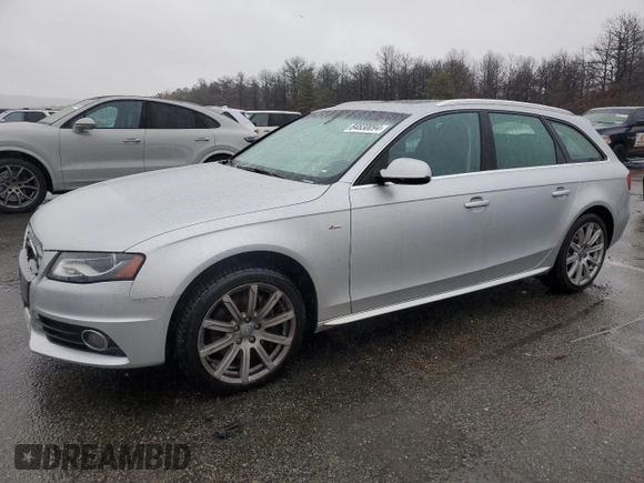 2012 Audi A4 2.0T Premium Plus with VIN WAUWFAFL0CA112048, listed as a Copart auction lot 84830094 with 106,385 mi miles and Salvage Title. Bid and sale history available at carsss.com. Image 1.