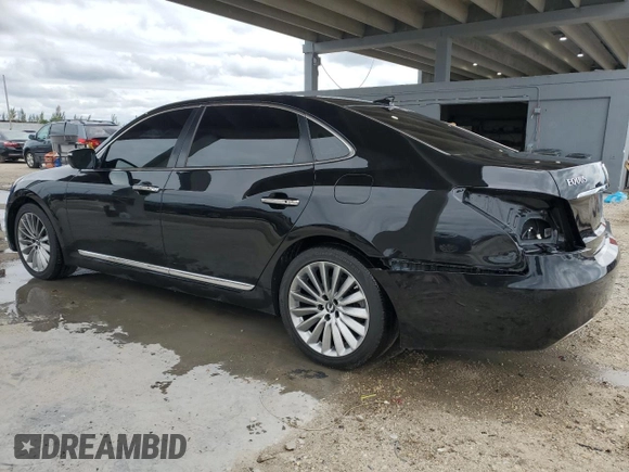 2016 Hyundai Equus Ultimate with VIN KMHGH4JH6GU104963, listed as a Copart auction lot 52130255 with 93,706 mi miles and Salvage Title. Bid and sale history available at DreamBid. Image 2.