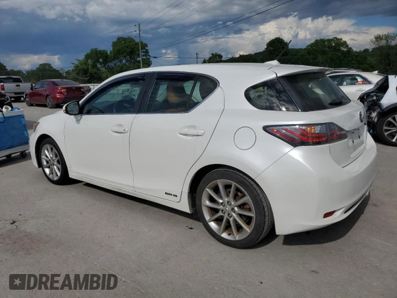 2012 Lexus CT 200h with VIN JTHKD5BH6C2099265, listed as a Copart auction lot 57091615 with 164,532 mi miles and Salvage title. Bid and sale history available at DreamBid. Image 2.