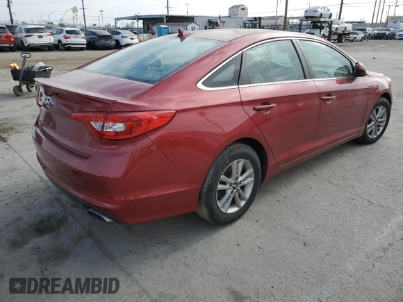 2016 Hyundai Sonata SE with VIN 5NPE24AF9GH323096, listed as a Copart auction lot 54190815 with 52,770 mi miles and Salvage Title. Bid and sale history available at carsss.com. Image 3.