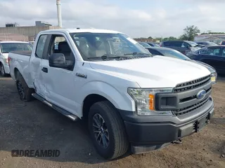 2018 Ford F-150 XL with VIN 1FTEX1EB0JFB32577, listed as a IAAI auction lot 42704857 with 147,359 mi miles and . Bid and sale history available at DreamBid. Image 1.