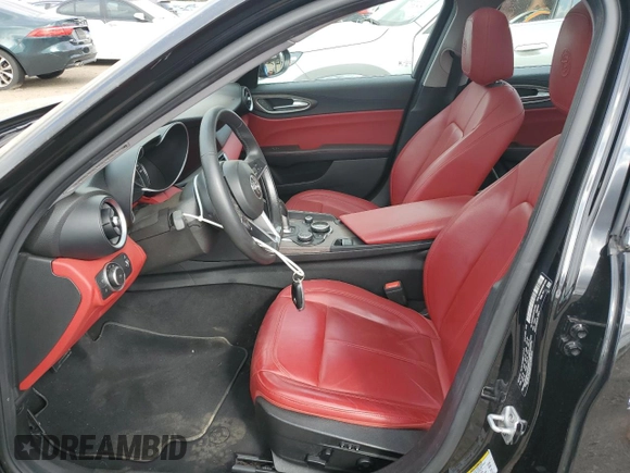 2019 Alfa Romeo Giulia Ti Sport with VIN ZARFANBN0K7611689, listed as a Copart auction lot 72815174 with 42,714 mi miles and Salvage Title. Bid and sale history available at carsss.com. Image 7.