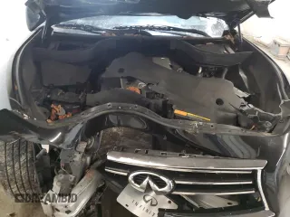 2014 Infiniti QX70 with VIN JN8CS1MW3EM413093, listed as a Copart auction lot 44106705 with 106,511 mi miles and Salvage title. Bid and sale history available at DreamBid. Image 12.