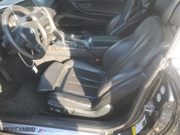 2012 BMW 6 Series 650i with VIN WBALZ3C50CDL70371, listed as a Copart auction lot 80271534 with 76,332 mi miles and Salvage Title. Bid and sale history available at carsss.com. Image 7.