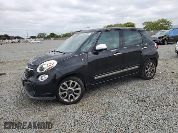 2015 FIAT 500L Lounge z VIN ZFBCFACH4FZ036798, wystawiony jako Copart lot #56046895 z przebiegiem 139 321 mil mil oraz Czysty tytuł • Clean title. Historia ofert i sprzedaży dostępna na DreamBid. Obrazek 1.