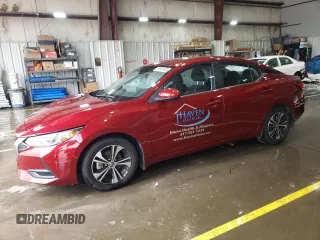 2021 Nissan Sentra SV z VIN 3N1AB8CV2MY318768, wystawiony jako Copart lot #59841905 z przebiegiem 50 900 mil mil oraz Szkoda całkowita • Salvage title. Historia ofert i sprzedaży dostępna na DreamBid. Obrazek 1.