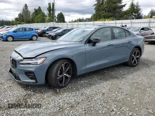 2024 Volvo S60 Core Dark Theme с VIN 7JRL12FK2RG319839, выставлен на аукционе Copart как лот 57711975 с пробегом 20 336 миль миль и Списание • Salvage title. История ставок и продаж доступна на DreamBid. Изображение 1.