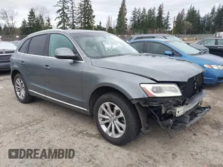 2013 Audi Q5 Premium with VIN WA1CFAFP7DA010721, listed as a IAAI auction lot 41703362 with 96,909 mi miles. Bid and sale history available at carsss.com. Image 1.